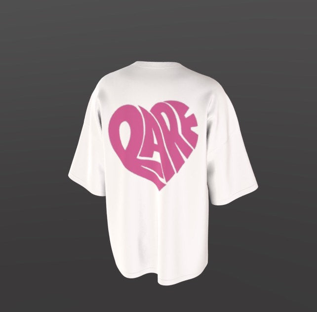 T-shirt korte mouwen (Wit/ Roos)